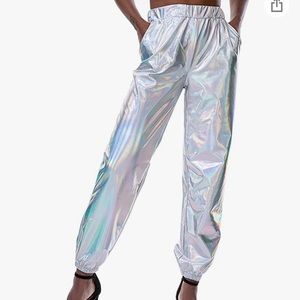 HOLOGRAPHIC PANTS WOMENS SIZE SMALL